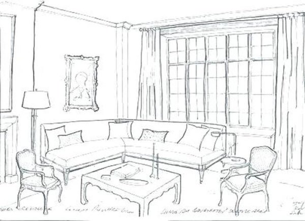 Интерьер дворца в перспективе