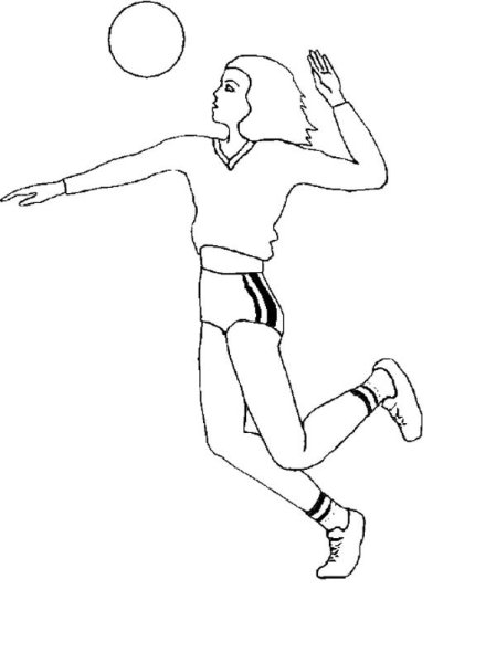 Набросок волейболиста