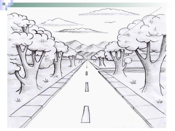 Линейная перспектива изо