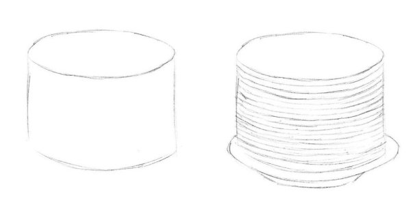 Нарисовать блины