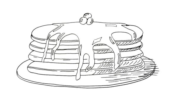 Блины рисунок