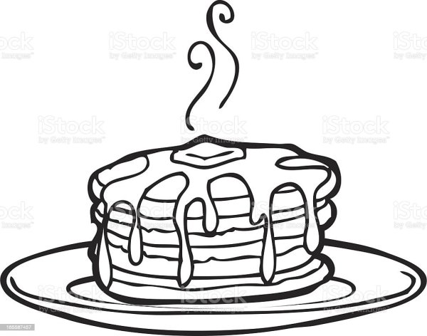 Блинчики рисунок карандашом для детей