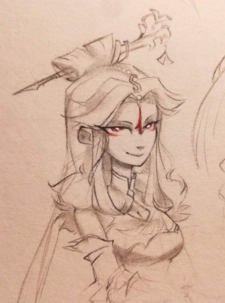 Эмбер Геншин скетчи