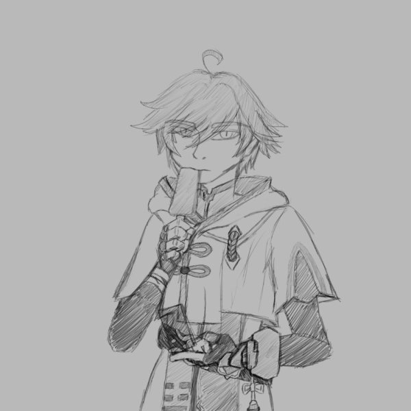 Итто скетч Геншин