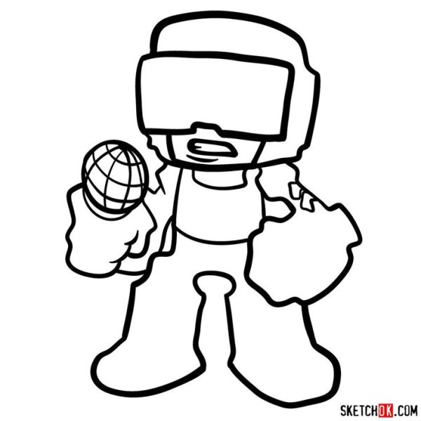 FNF раскраска