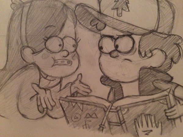 Гравити Фолз не зарисованную
