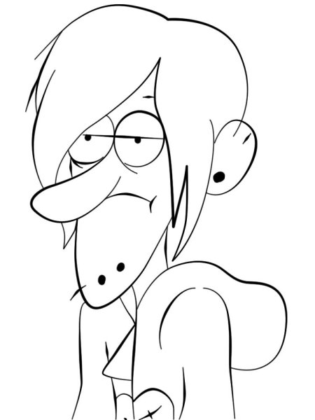 Робби Гравити Фолз для срисовки