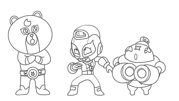 Раскраска Браво старс Эль Браун