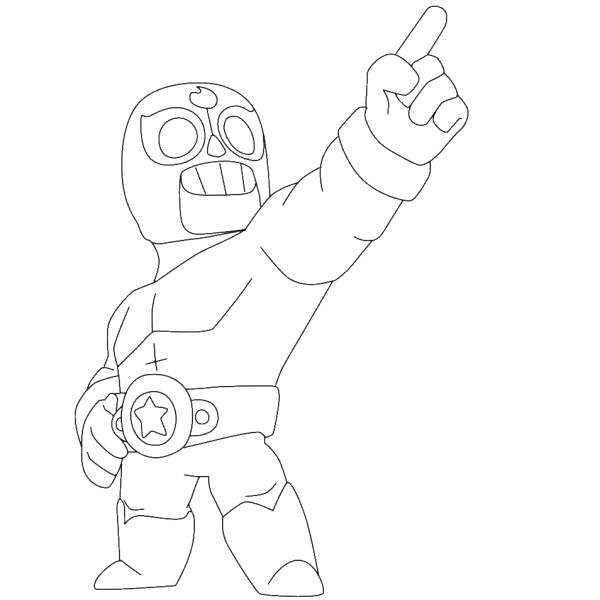 Эль Примо Браво старс разукрашка