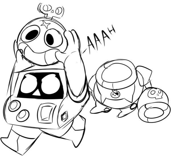 8-Бит и тик из БРАВЛ старс