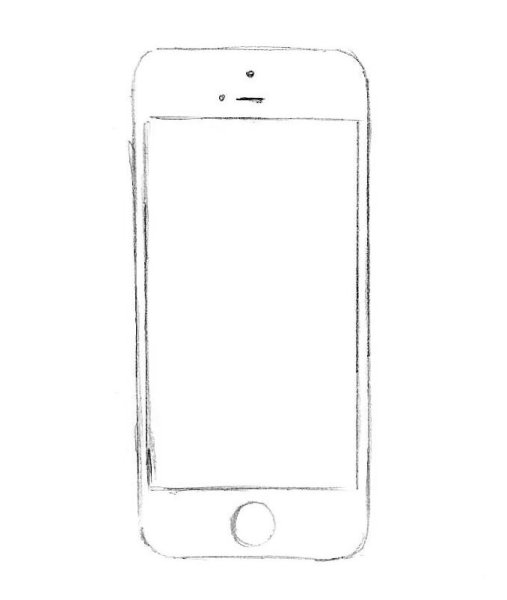 Смартфон карандашом