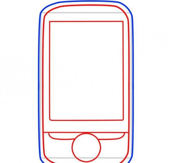 Смартфон карандашом
