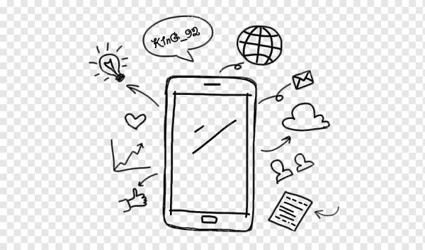 Смартфон рисунок