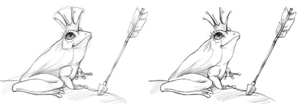 Поэтапное рисование царевны лягушки