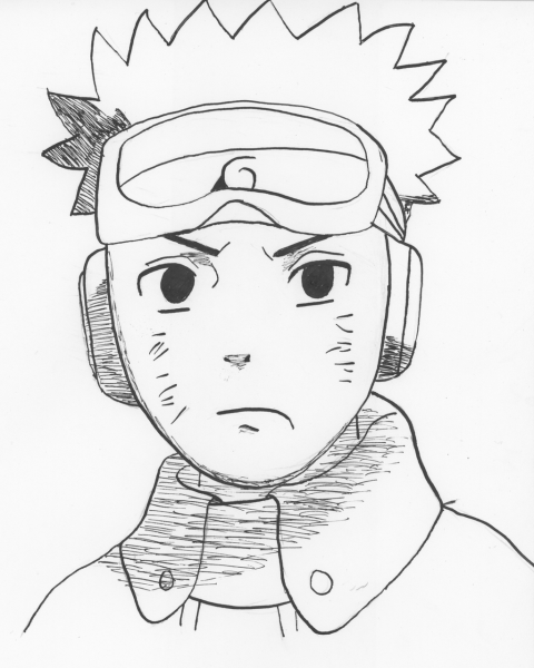 Обито рисунок карандашом