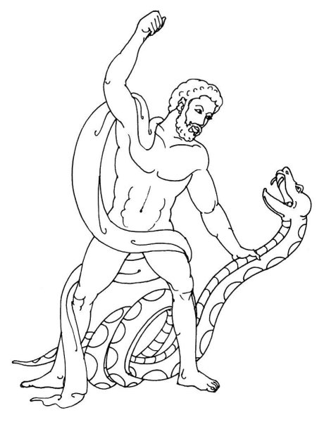 Прометей раскраска