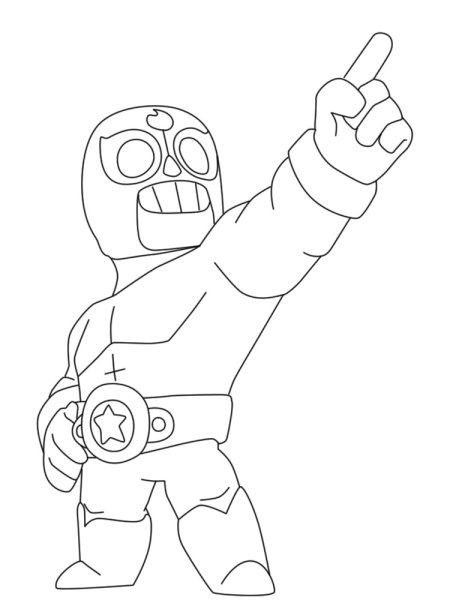 Эль Примо Браво старс разукрашка