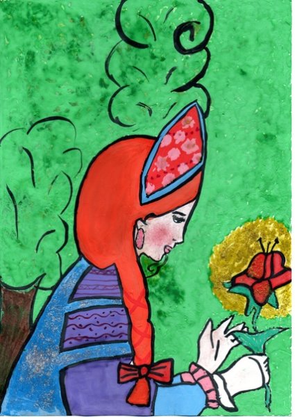 Аленький цветочек раскраска