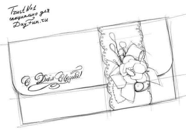 Открытка рисунок карандашом