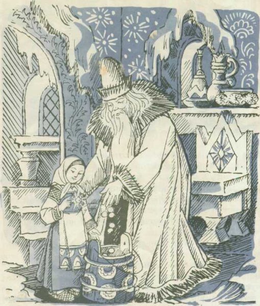 Одоевский Мороз Иванович Ленивица и рукодельница