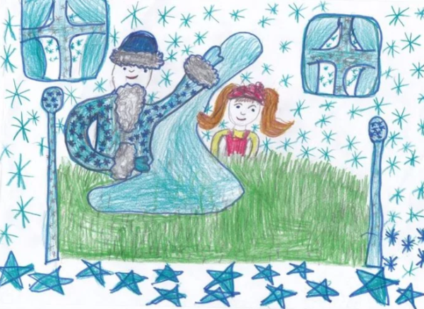 Рисунок к сказке Мороз Иванович