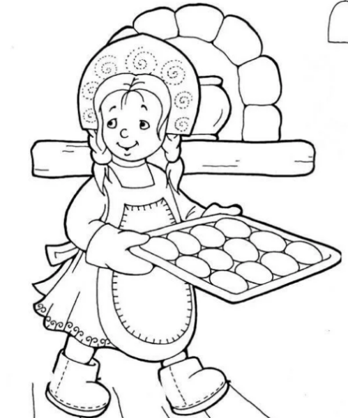 Раскраска Мороз Иванович Ленивица