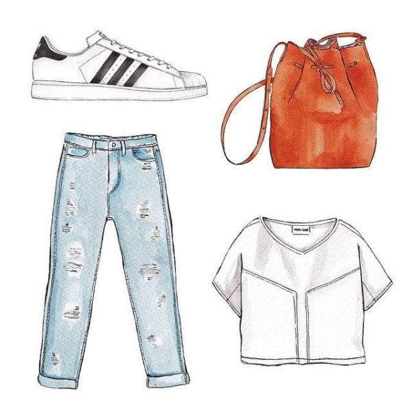 Одежда для срисовки карандашом