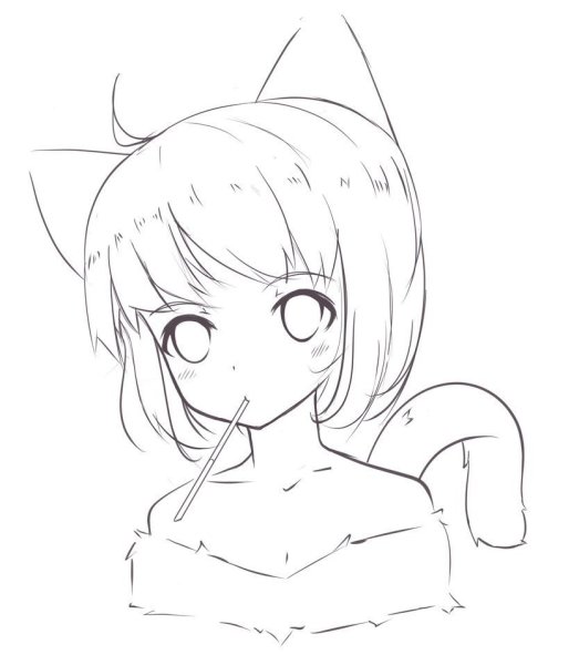 Аниме рисунки для срисовки карандашом