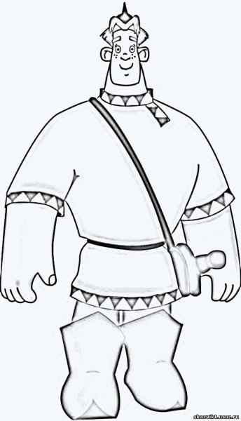 Илья Муромец рисунок 4 класс