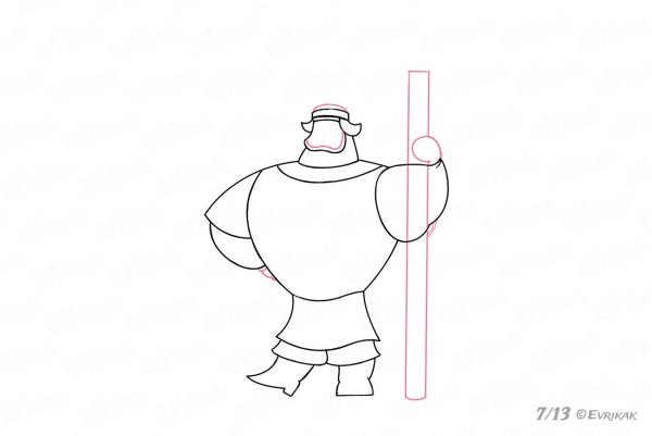 Легкий портрет Ильи Муромца