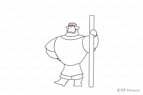 Нарисовать богатыря Добрыню Никитича