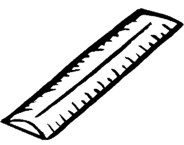 Линейка раскраска для детей