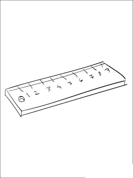 Линейка нарисованная