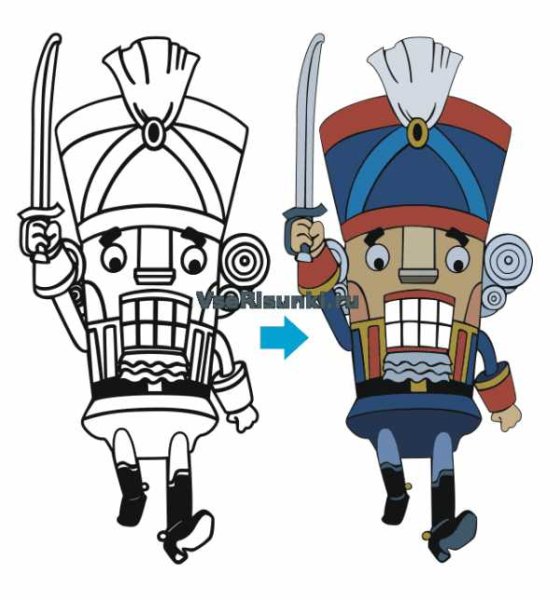 Щелкунчик и мышиный Король рисунок