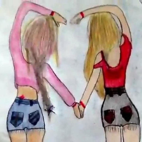 Самые легкие рисунки для сестры