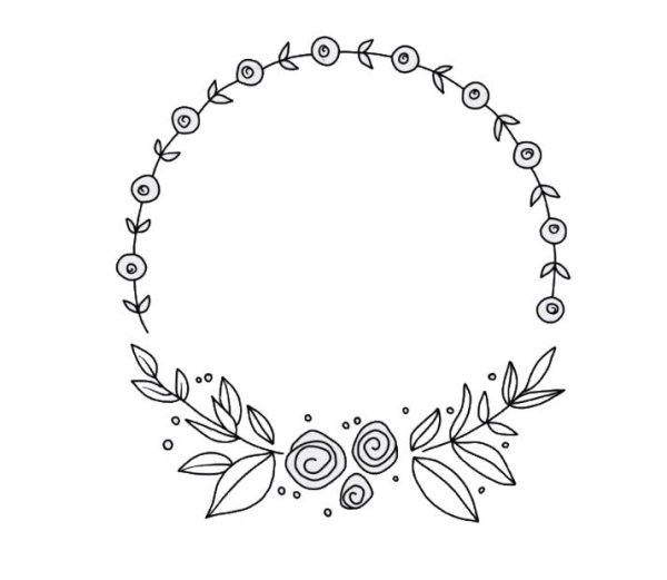 Веночки цветы дудл