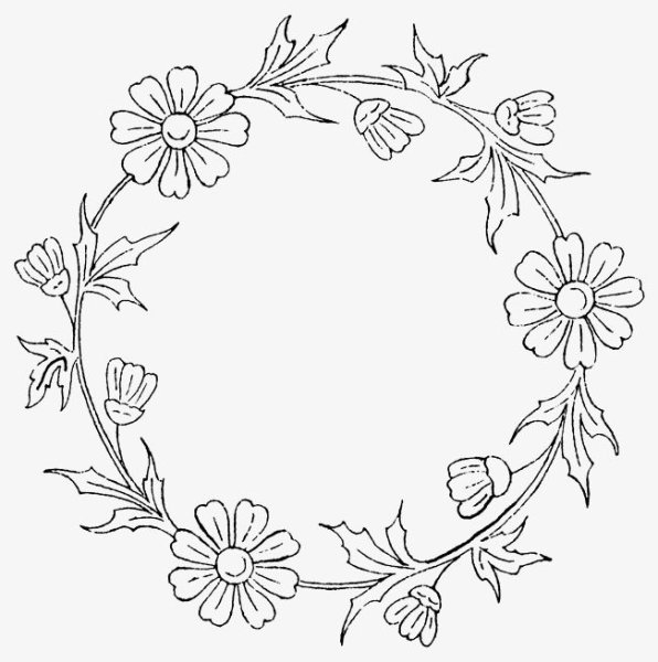 Узор для выжигания круглый