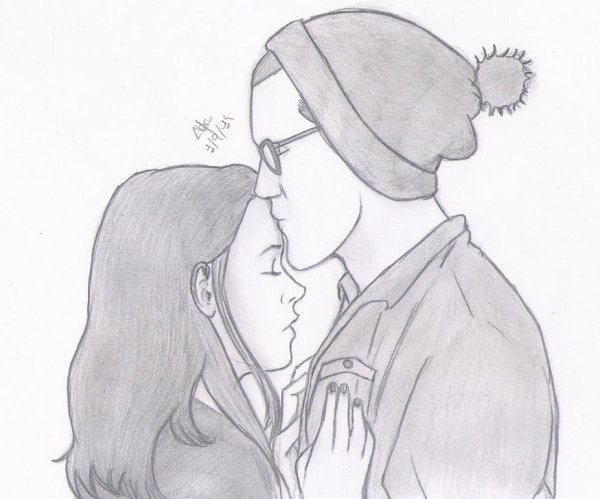 Рисунки для срисовки пары легкие