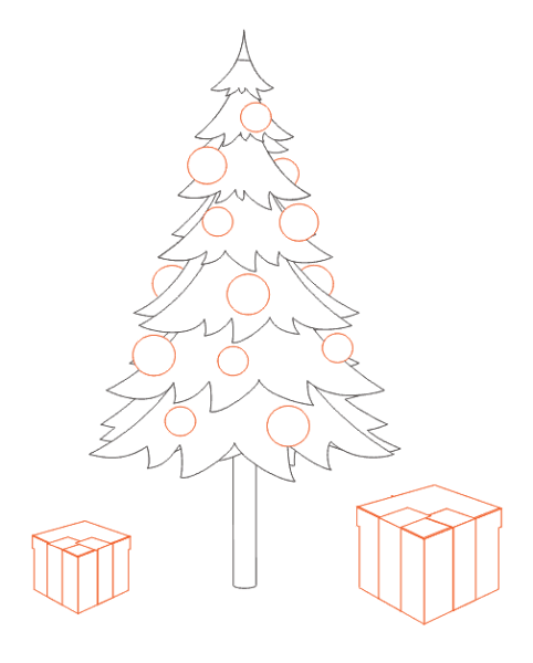 Елка рисунок