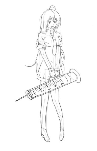 Раскраска медсестра