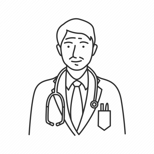 Доктор раскраска для детей