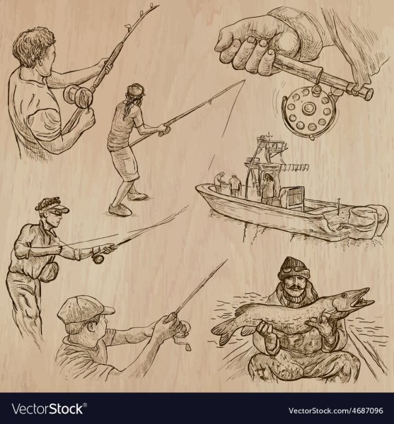 Рыбак рисунок