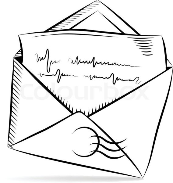 Раскраска письмо