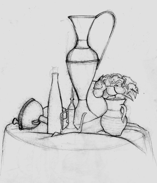 Эскиз натюрморта