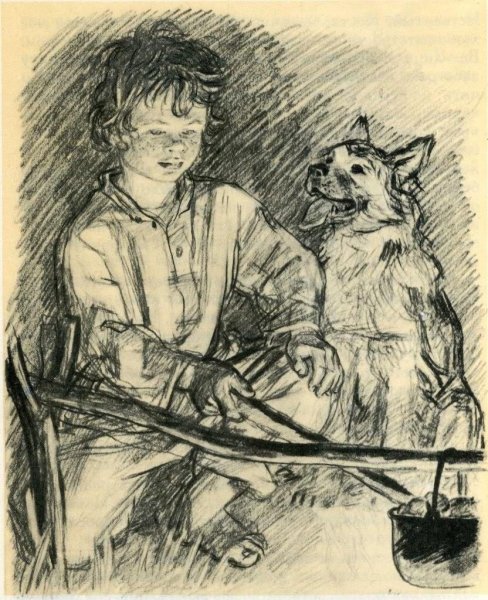 Портрет Павлуши Тургенева Бежин луг