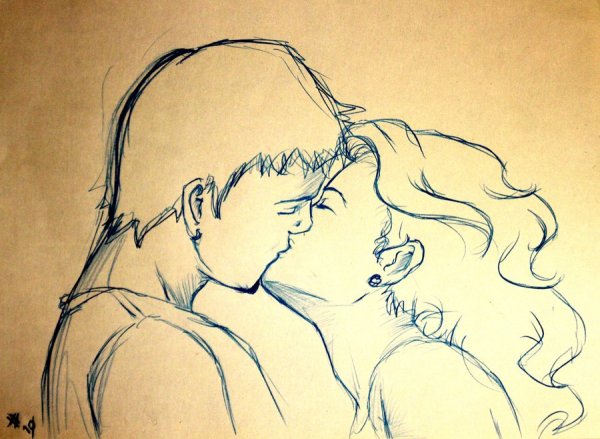 Рисунки поцелуев