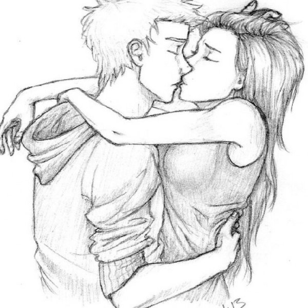 Нарисованные влюбленные пары