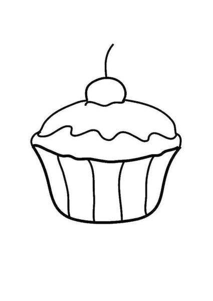 Мороженое раскраска для детей