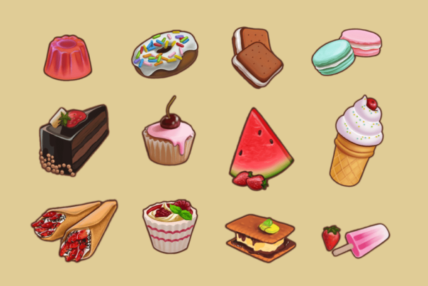 Еда для срисовки легкие для начинающих