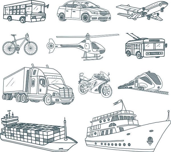 Транспорт архитектурная Графика